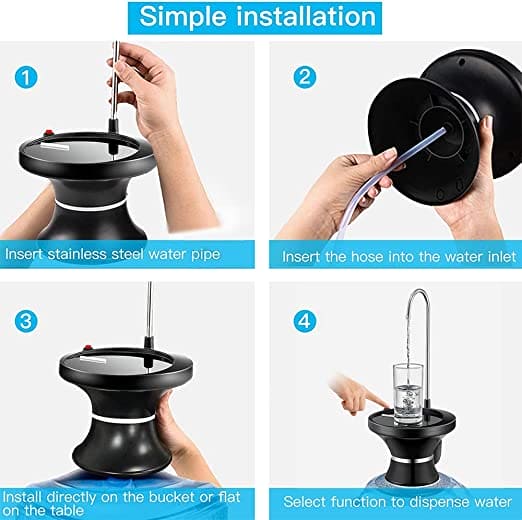 Smart Water Gallon Dispenser, Electric Rechargeable Water Pump, Home Bottled Water Pump, Water Bottle Pump Dispenser, Portable Desktop Water Dispenser, Bucket Bottle Dispensers For Kitchen, Universal Electric USB Water Dispenser Smart Water Gallon Dispenser, Electric Rechargeable Water Pump, Home Bottled Water Pump, Water Bottle Pump Dispenser, Portable Desktop Water Dispenser, Bucket Bottle Dispensers For Kitchen, Universal Electric USB Water Dispenser